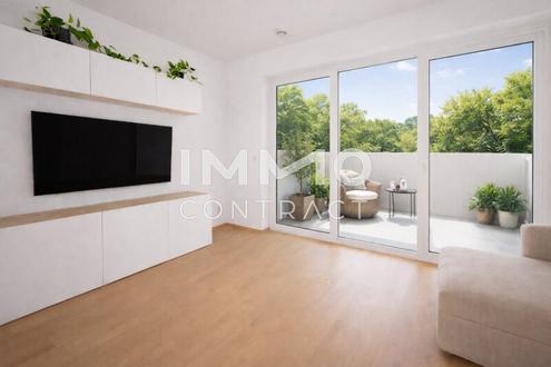 Warmmiete inkl. Tiefgaragenstellplatz! Balkonwohnung mit Parkblick