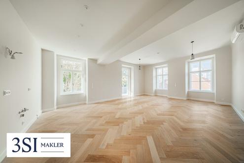 Wohnen beim Schloss Belvedere: Klimatisierter Erstbezug im Stilaltbau mit 2 Balkonen!