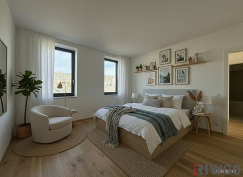 3-Zimmer Altbauwohnung mit großzügiger Verglasung und südseitigem Innenhofbalkon  | Fernwärme