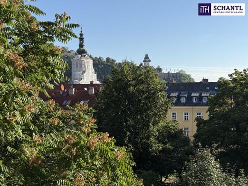 Traumhafte 3-Zimmer-Wohnung in Graz mit Schlossberg-Blick in idyllischer Ruhelage!