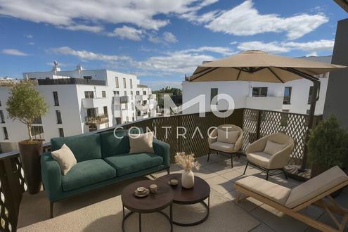 Preis jetzt sichern: Provisionsfrei und Erstbezug inkl. Küche: In der Nähe von U1 mit MEGA BALKON