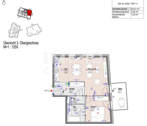 Ein Viertel Gr�n - Provisionsfreie 2-Zimmer-Wohnung mit gro�em Ost-Balkon
