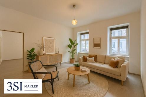 Helle Erdgeschosswohnung mit zwei Eing�ngen - ideal f�r Wohnen & Arbeiten