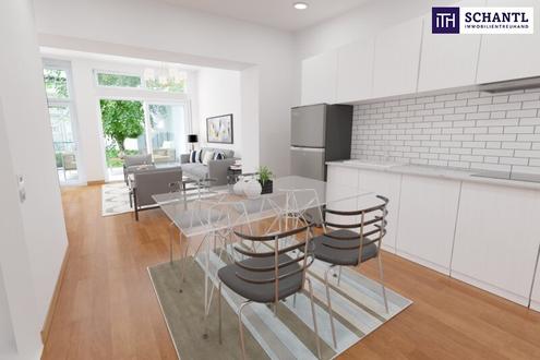 Altbauflair trifft modernen Wohnkomfort - Gartenidylle mitten in der Stadt - �berzeugen Sie sich selbst von diesem 3- Zimmer-Wohntraum