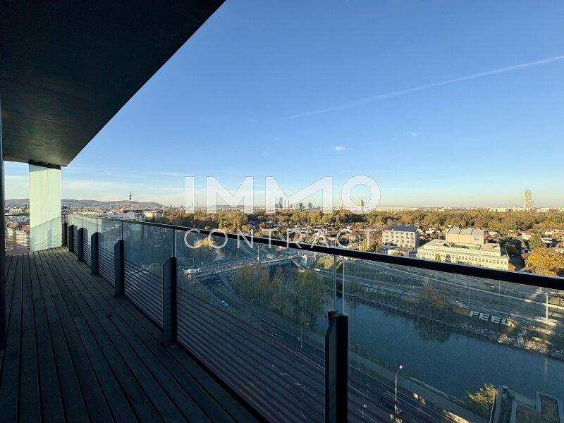Balkon Donaukanal aufw�rts