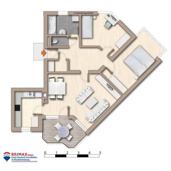 Grundriss m�bliert