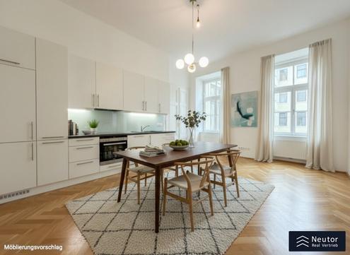 WOHNJUWEL MIT HISTORISCHEM CHARME - STILVOLLE ALTBAUWOHNUNG IM HERZEN WIENS - NÄHE NASCHMARKT & KARLSKIRCHE