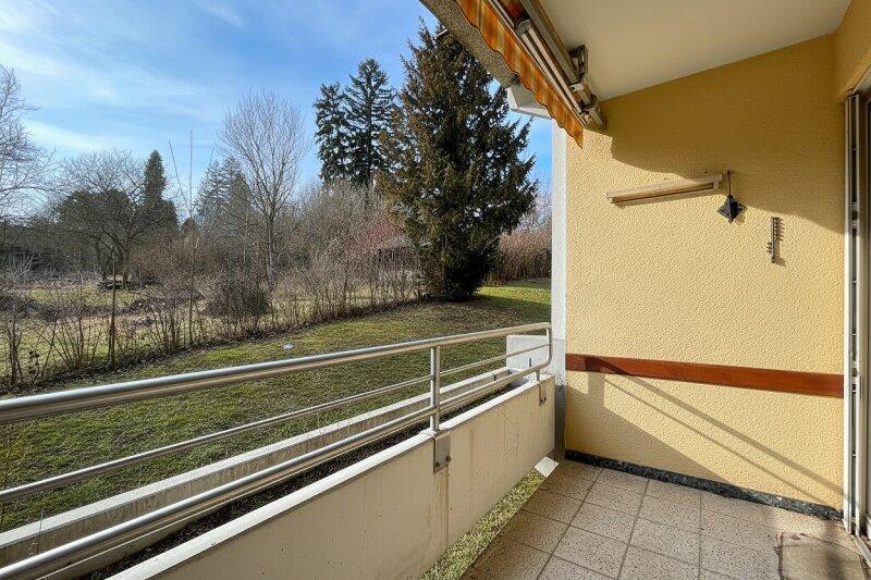 Westseitige Loggia mit Gr�nblick