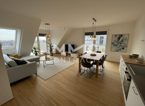 Jetzt Erstbezug sichern: 3-Zimmer-DG mit Kühlung, zwei Dachterrassen & 2 Monate mietfrei