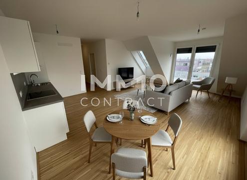 Zwei Dachterrassen, Kühlung & 2 Monate mietfrei: attraktive 3-Zimmer-DG-Wohnung