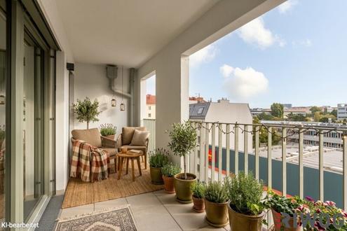 EINZIEHEN UND WOHLF�HLEN | ERSTBEZUG | 3-Zimmer Neubau mit ca. 8 m� Loggia | Fernw�rme | TG-Stellplatz optional | Nachhaltiges Wohnbauprojekt