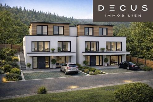 Exklusives Doppelhaus am Bartberg in Pressbaum | Panoramalage mit Blick auf den Wienerwaldsee & direkter Waldrandlage | Schlüsselfertig