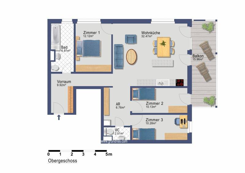 Grundriss Haus 3 Top 4