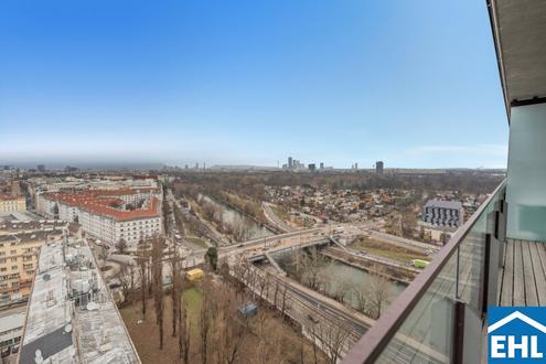 Wohnen über den Dächern Wiens mit Bergblick