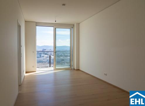 Rooftop-Pool! Wunderschöne 2-Zimmerwohnung mit einzigartigem Ausblick im Triiiple!