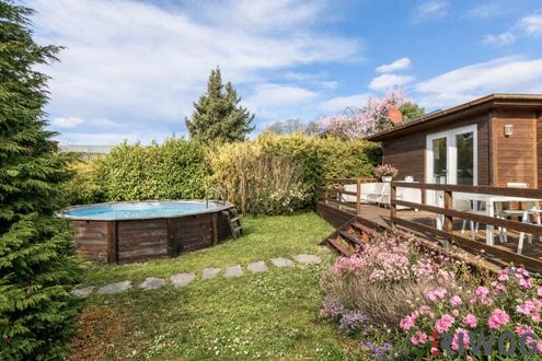 SOMMERHAUS IN D�BLINGER GR�NRUHELAGE AM HACKENBERG AUF EIGENGRUND - GANZJ�HRIG WOHNEN M�GLICH