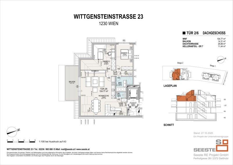 Grundriss DG T�r 2/6