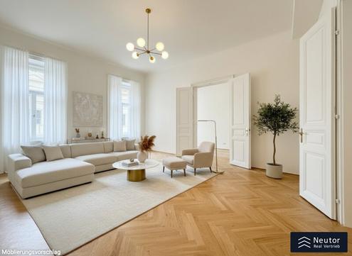 ERSTBEZUG NACH SANIERUNG - REPRÄSENTATIVER STILALTBAU DIREKT AM GRABEN - EXKLUSIV RESIDIEREN IM HERZEN WIENS