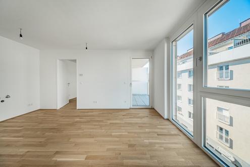 HELL >> Nordöstliche Balkonwohnung mit moderner Ausstattung >> Erstbezug mit idealer Verkehrsanbindung