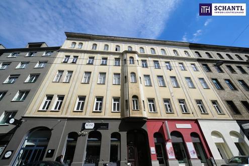 TOLLES INVESTMENT! Ruhig in zweiter Reihe zur Stra�e gelegen! Vermietete Altbauwohnung in 1060 - Top-Lage! Ideale smarte Anlage