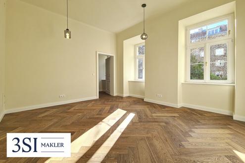 Wohnen beim Schloss Belvedere: Erstbezug mit Grünblick in Hofruhelage