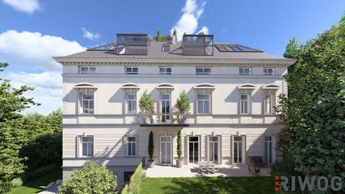 RESIDIEREN WIE IM SCHLOSS | 5 Zimmer Stilaltbauwohnung mit ca. 4,30m Raumhöhe | ca. 11m² Balkon geplant & Parkplatz | sanierungsbedürftig