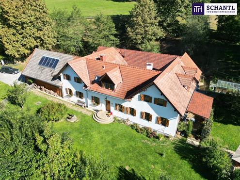 NEUER PREIS! AUSSERGEW�HNLICHES JUWEL! Exklusiver Vierkanthof im Thermenland Steiermark - Wohnen, Reiten & Leben mit Pool und Natur!