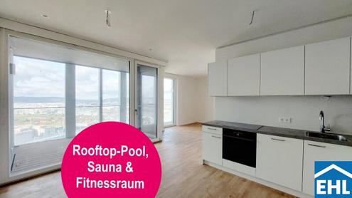 ERSTBEZUG mit WEITBLICK I 11 Minuten zum STEPHANSPLATZ I POOL, FITNESS, SAUNA