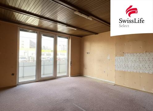 Sanierungsbedürftige 1 Zimmer Wohnung | Loggia | Erdgeschoss