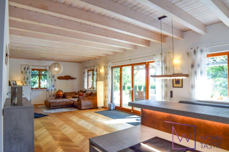 Breite Fensterfronten �ffnen Ihr Wohnzimmer Richtung Terrass