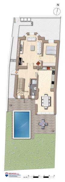 Grundriss Erdgeschoss m�bliert