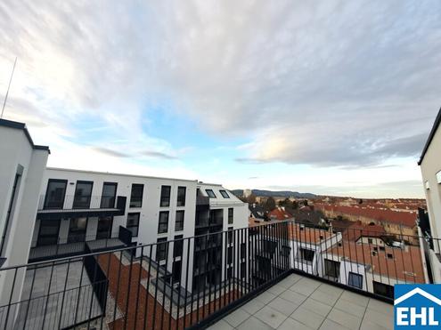 Terrassenwohnung mit Fernblick! Tiefgaragenplatz inklusive!