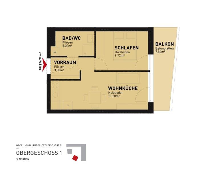 Grundriss: Olga-Rudel-Zeynek-Gasse 2_8054 Graz