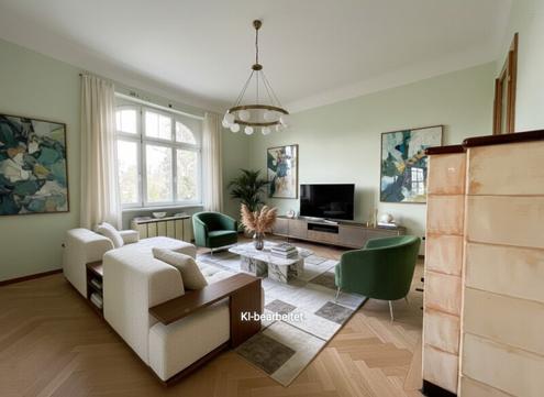 N�HE LAINZER TIERGARTEN: sanierungsbed�rftige 2,5-Zimmer-Gartenwohnung mit 9 m� Loggia & 177 m� Garten