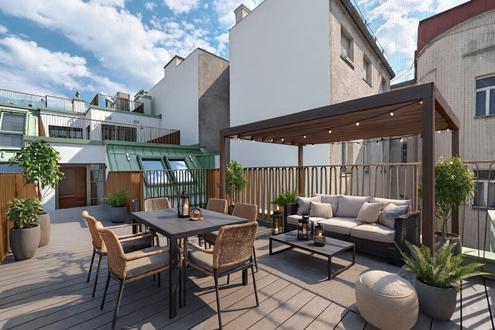 EXKLUSIVES DACHGESCHOSS! Klimatisierter Erstbezug mit herrlicher Dachterrasse