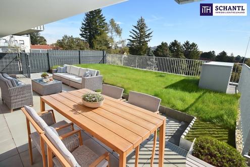 Geniale Gartenwohnung mit Fernblick - vier Zimmer - �ber 90 m� Freifl�che und perfektem Grundriss!