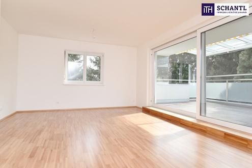 Traumhafte, lichtdurchflutete 3-Zimmer-Wohnung mit gigantischer Terrasse und Blick ins Gr�ne!