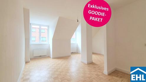 Kaufpreissenkung & GRATIS Goodie! Entdecken Sie die charmante Altbau-Oase im Dachgeschoß mit Garten!
