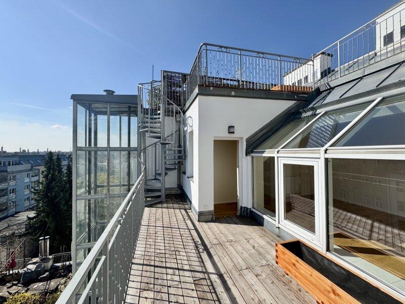 Terrasse auf Wohnebene