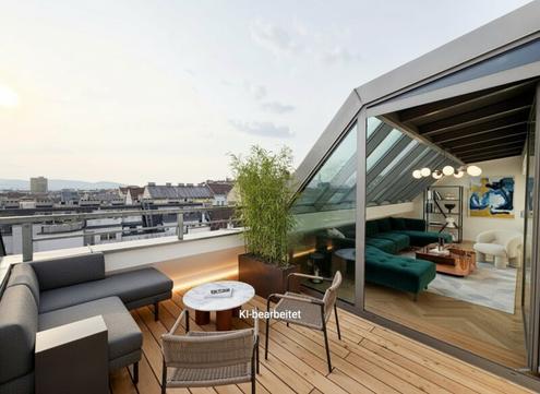 Architektonische DG-Maisonette mit Galerie & Terrasse in Bestlage nahe Mariahilfer Stra�e