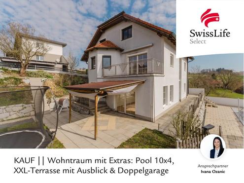 Wohntraum mit Extras: Pool 10x4, XXL-Terrasse mit Ausblick & Doppelgarage