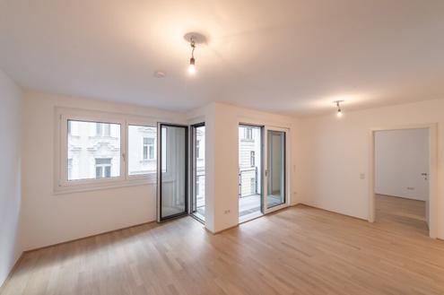 Six in the City: Hochwertiges Neubau-Apartment, BESTLAGE, 2-Zimmer ZWEITBEZUG mit Loggia! **RUHELAGE**