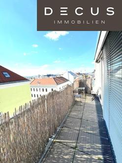 DRINGENDE NACHFOLGERSUCHE MIT 1.MAI | GROSSGARCONNIERE - WOHNZIMMER MIT KÜCHENBEREICH UND 2 ZIMMER | WEST-TERRASSE - 1. DG