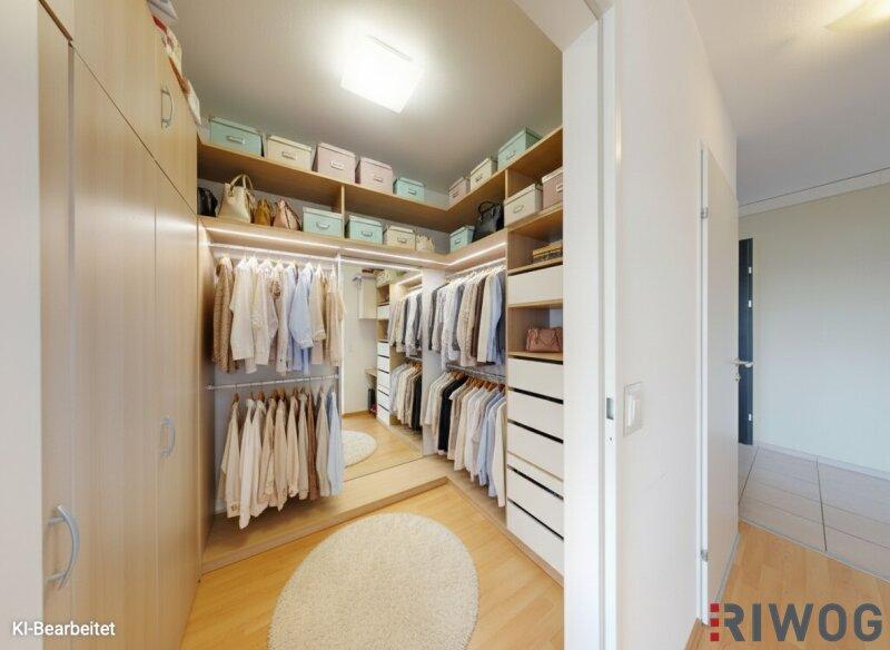 Abstellraum / Begehbarer Kleiderschrank KI-Bearbeitet