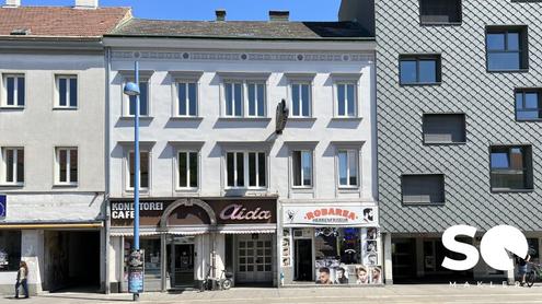 # SQ - ROHDACHBODEN MIT BAUBEWILLIGUNG & ERWEITERBARE WOHNUNG IM 2. OBERGESCHOSS IN ZENTRALER LAGE AM SPITZ IN FLORIDSDORF