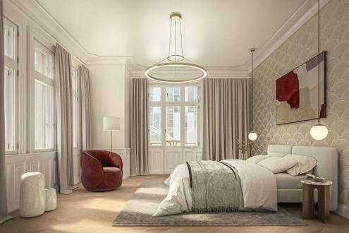 Elegante 5-Zimmer-Wohnung im klassischen Wiener Stil mit Loggia - ANDEA Parkside Residences