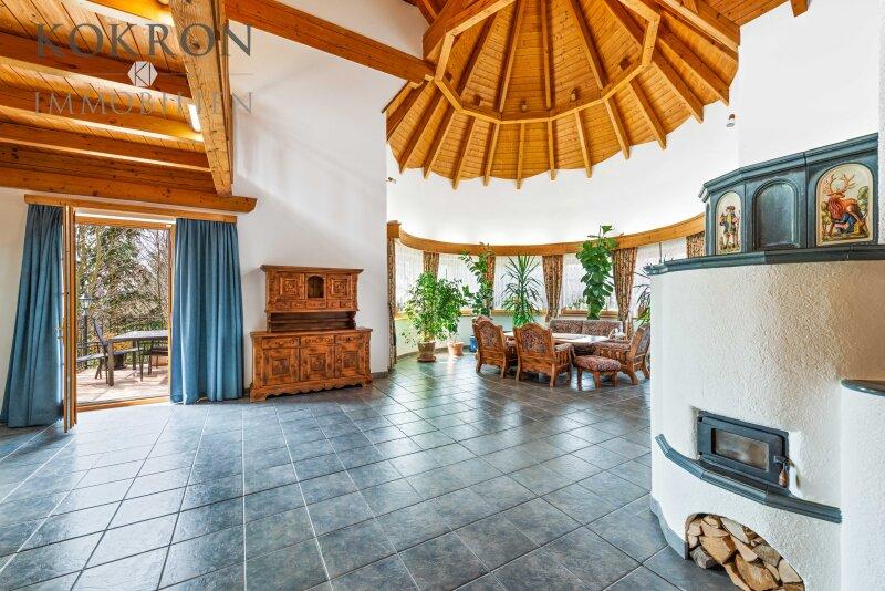 Der Wohnsalon mit Turmausbildung