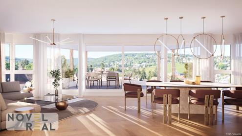 VERKAUFSSTART - ATEMBERAUBENDE DACHGESCHOSSWOHNUNG MIT DREI TERRASSEN UND TRAUMHAFTEN FERNBLICK IN TOPLAGE