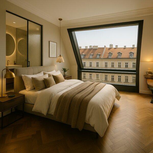 Schlafzimmer mit Bad en Suite