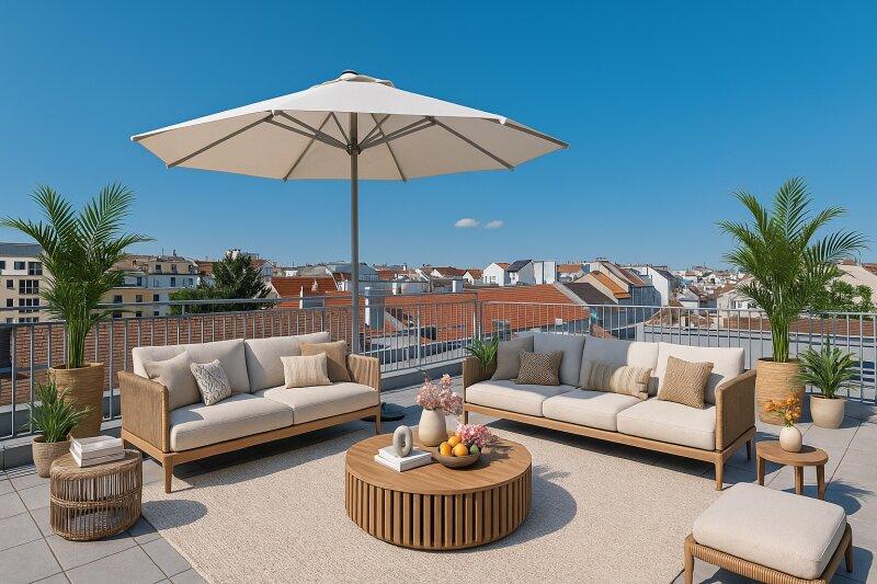 Staging Dachterrasse
